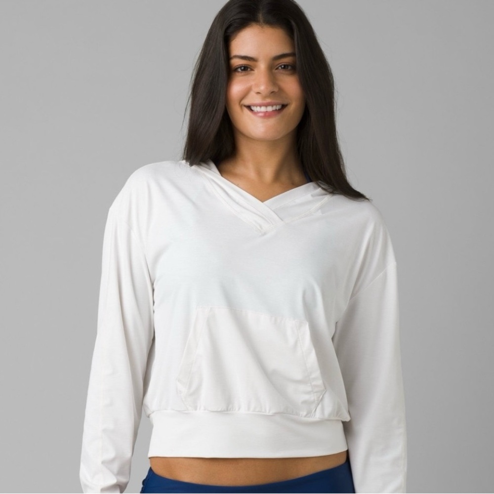Prana White Eileen Sun Hoody